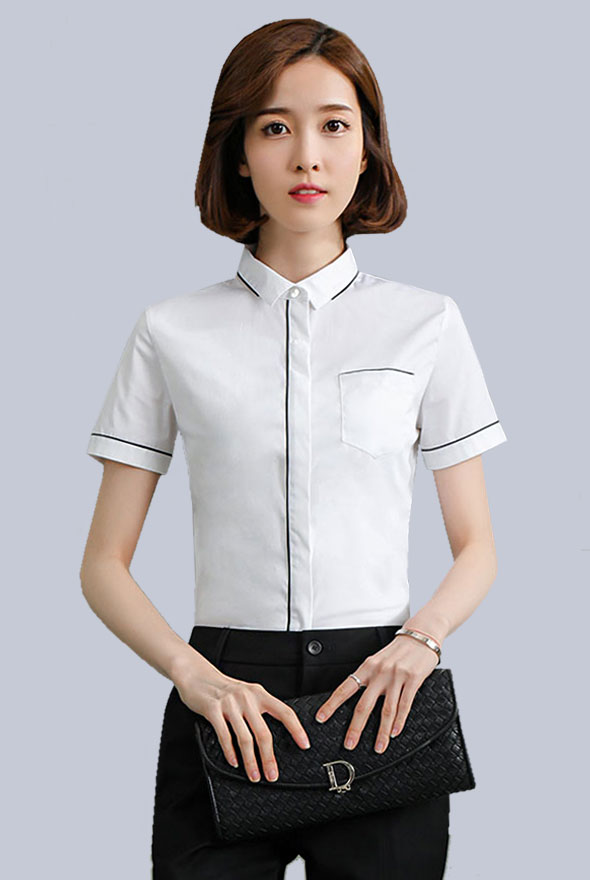 女装夏季短袖衬衫定制