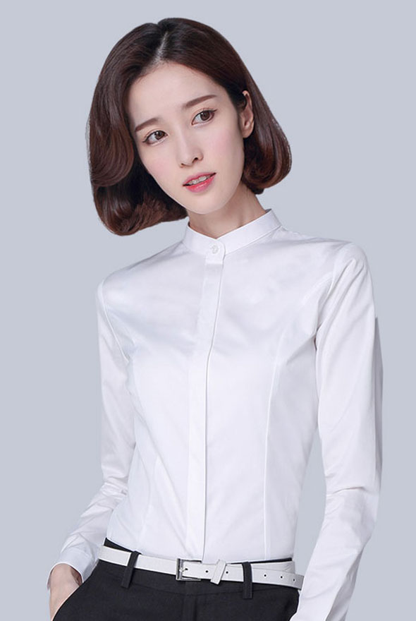 女士纯棉修身衬衣定制